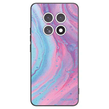 Picasee silikonový černý obal pro Xiaomi Redmi Note 15 - Pink liquid