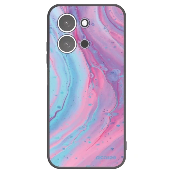 Picasee silikonový černý obal pro Xiaomi Redmi 15C 5G - Pink liquid