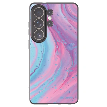 Picasee silikonový černý obal pro Samsung Galaxy S26 Ultra - Pink liquid