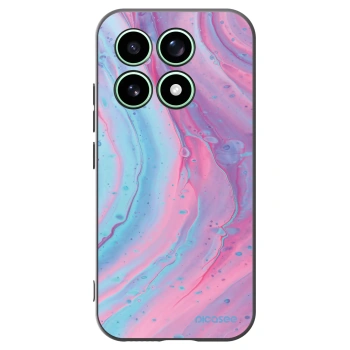 Picasee silikonový černý obal pro Xiaomi 17 - Pink liquid