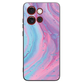 Picasee silikonový černý obal pro Motorola Edge 60 Neo 5G - Pink liquid