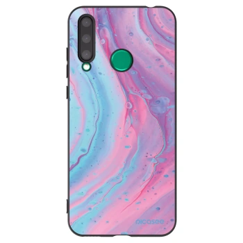 Picasee silikonový černý obal pro Honor 20 Lite - Pink liquid