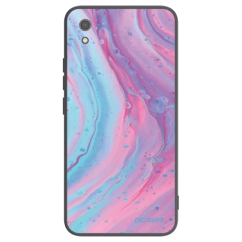 Picasee silikonový černý obal pro Xiaomi Redmi 7A - Pink liquid
