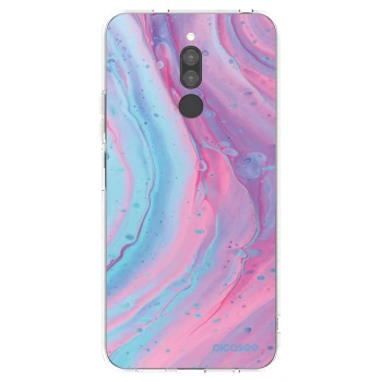Picasee silikonový průhledný obal pro Xiaomi Redmi 8 - Pink liquid