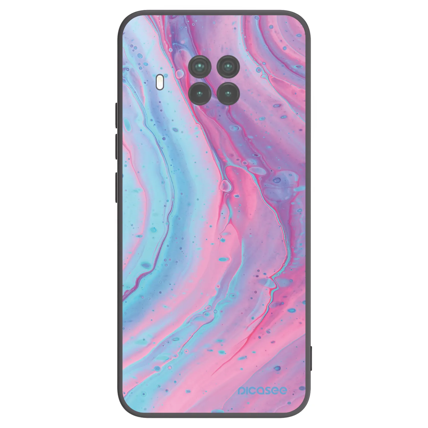 Picasee silikonový černý obal pro Xiaomi Mi 10T Lite - Pink liquid