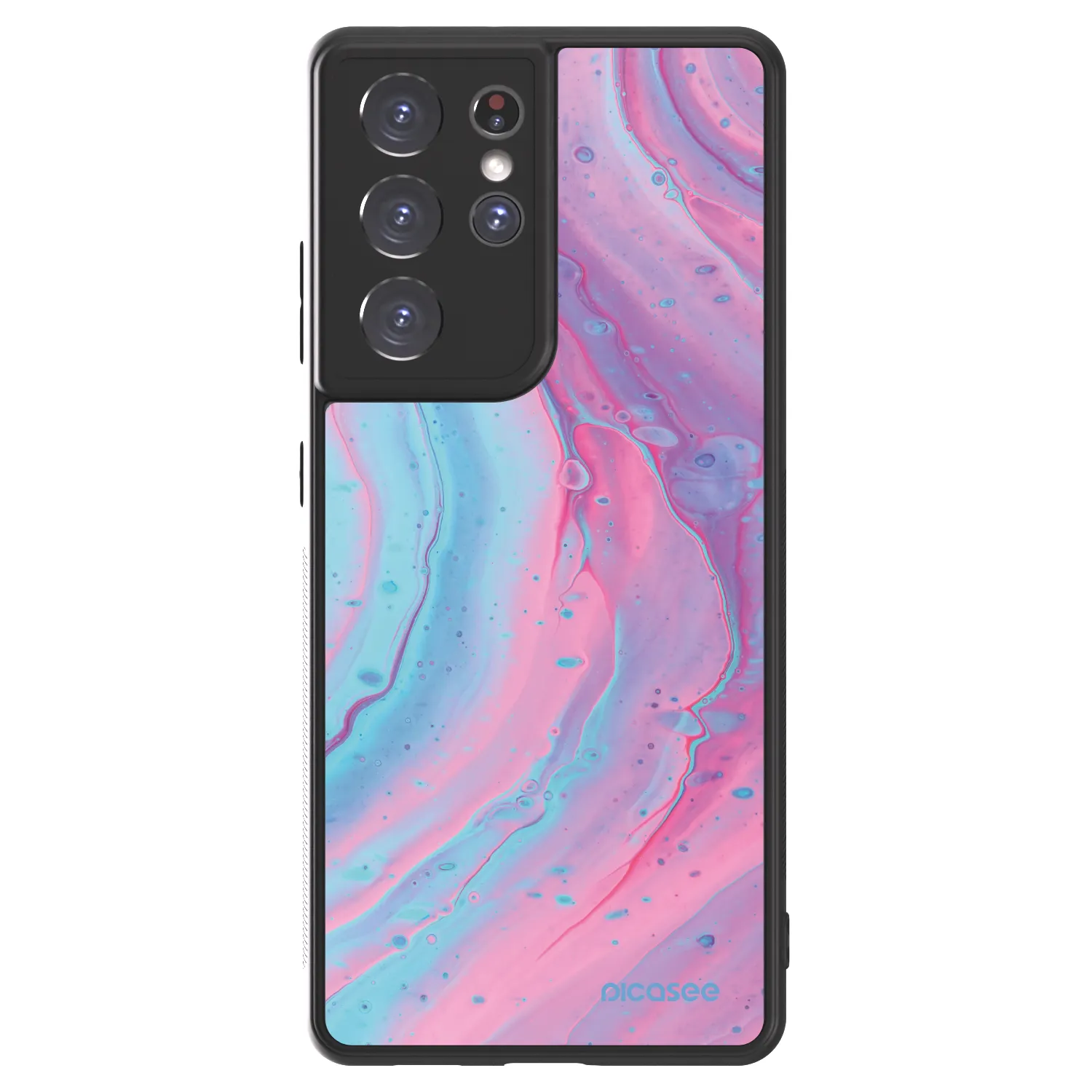 Picasee ULTIMATE CASE pro Samsung Galaxy S21 Ultra 5G G998B - Pink liquid