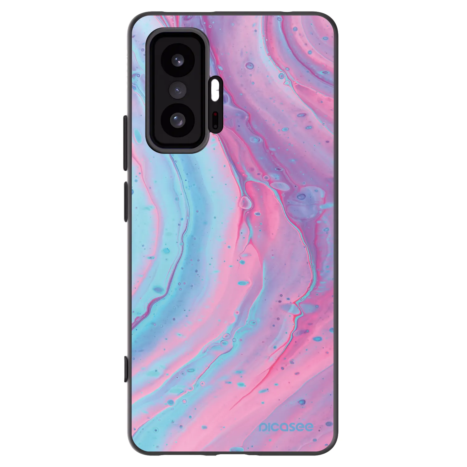 Picasee silikonový černý obal pro Xiaomi 11T - Pink liquid