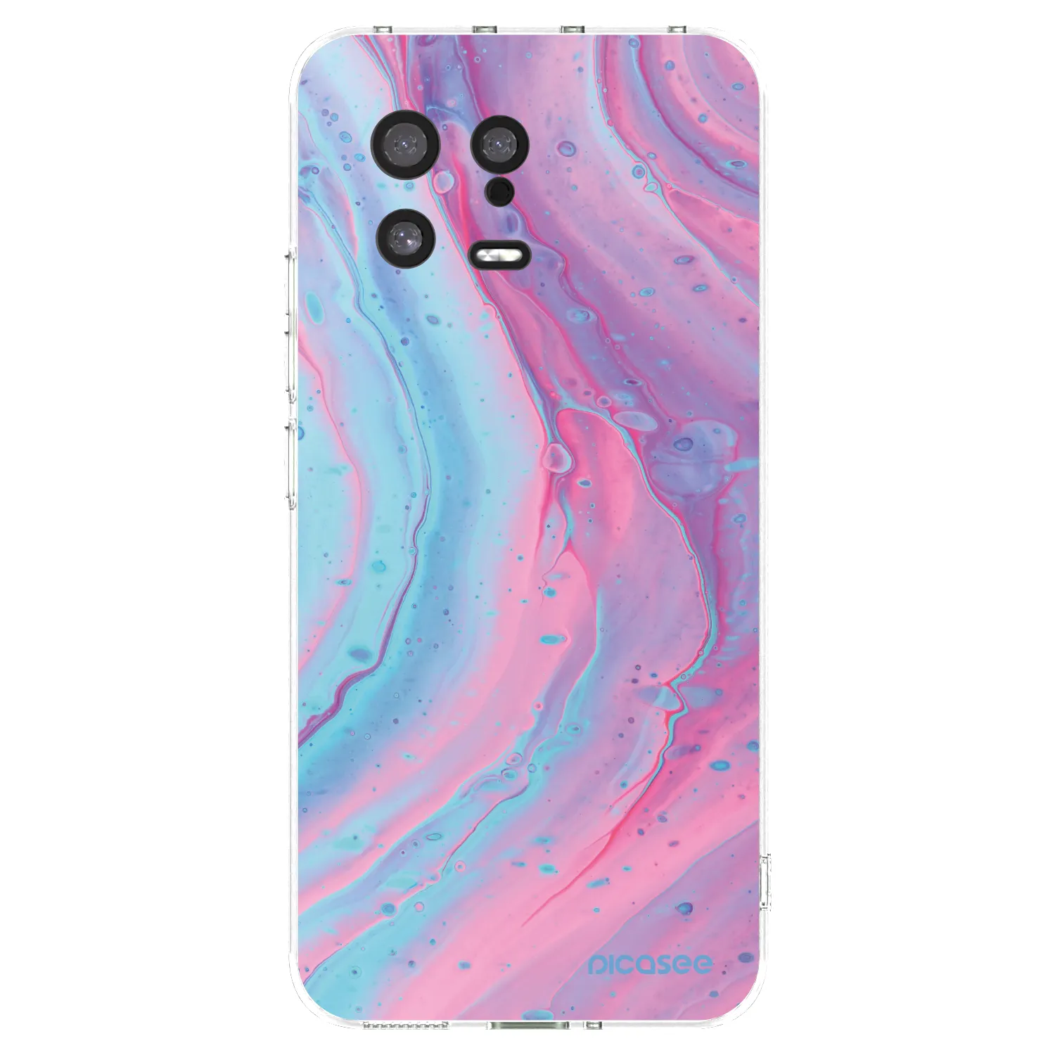 Picasee silikonový průhledný obal pro Xiaomi 13 - Pink liquid