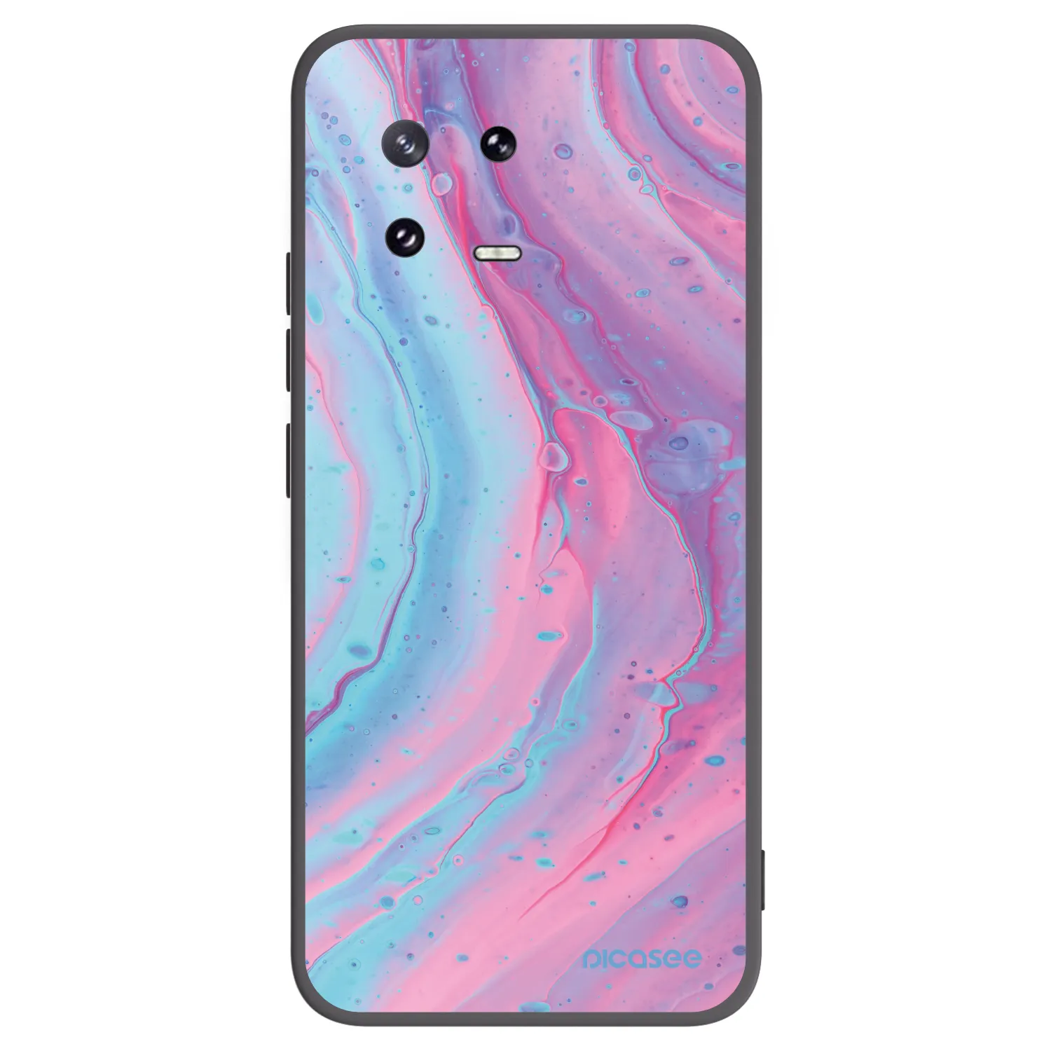 Picasee silikonový černý obal pro Xiaomi 13 Pro - Pink liquid