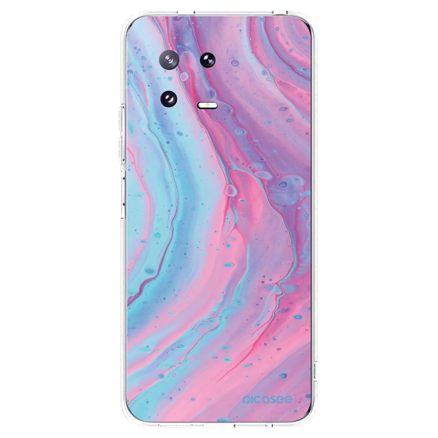 Picasee silikonový průhledný obal pro Xiaomi 13 Pro - Pink liquid