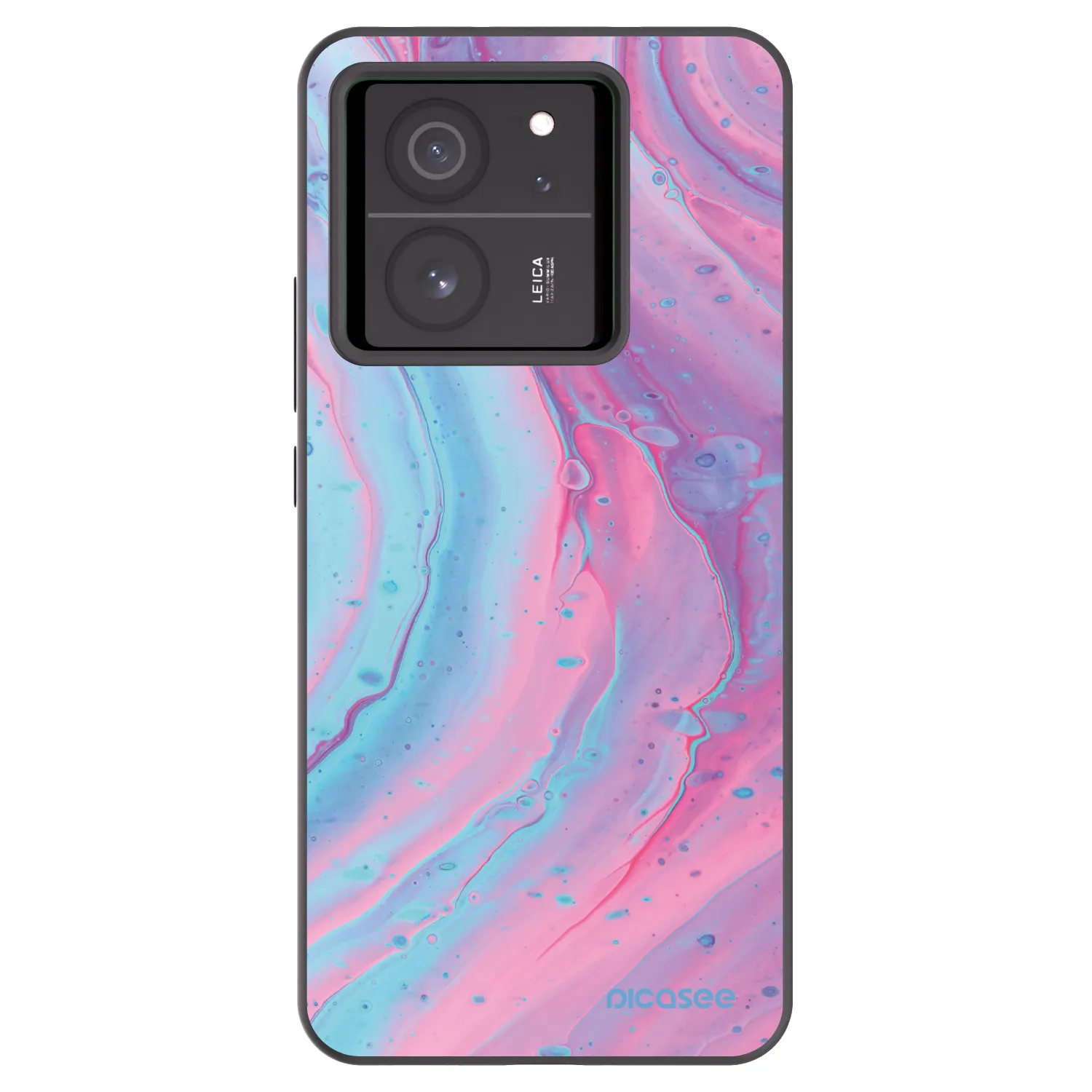 Picasee silikonový černý obal pro Xiaomi 13T - Pink liquid