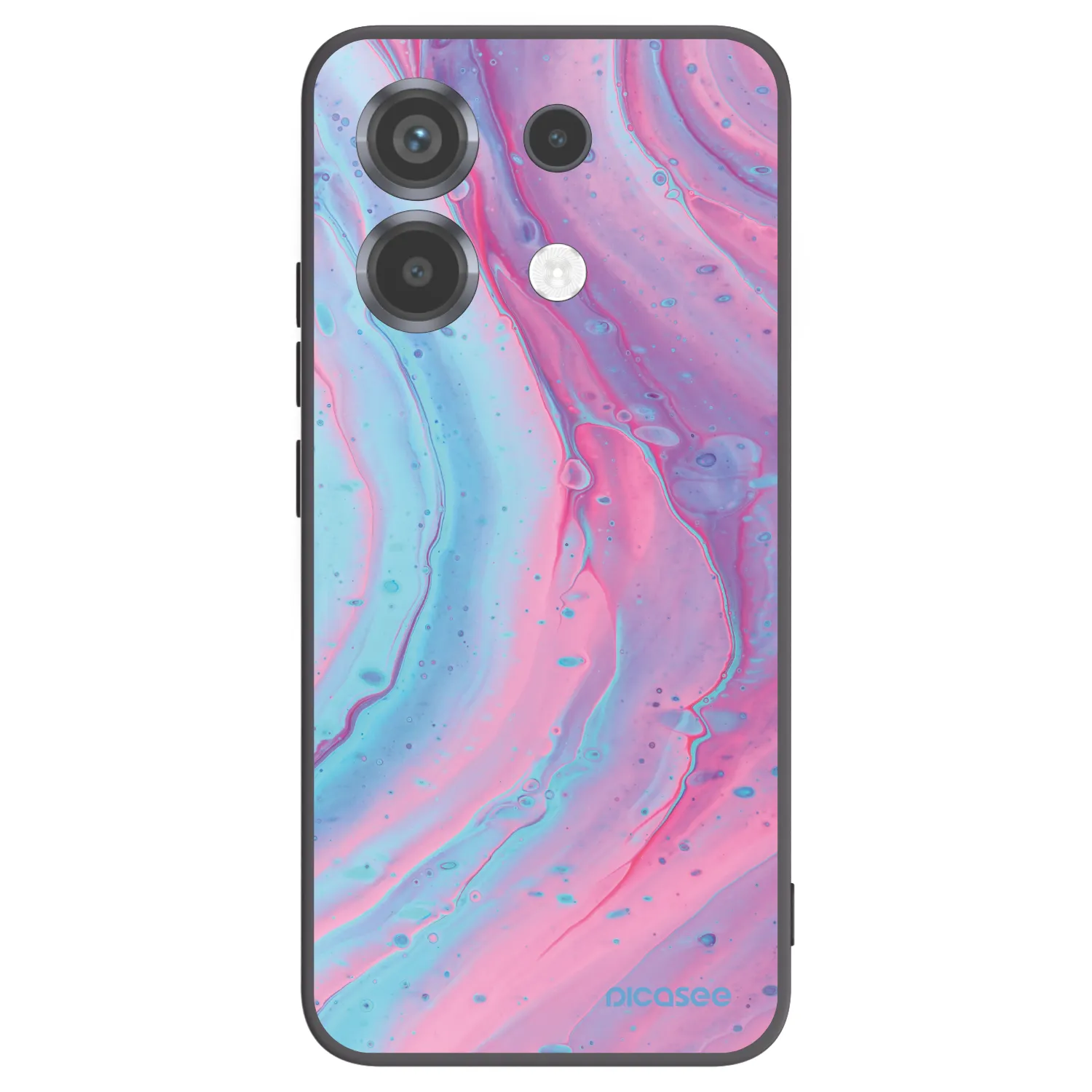 Picasee silikonový černý obal pro Xiaomi Poco X6 - Pink liquid