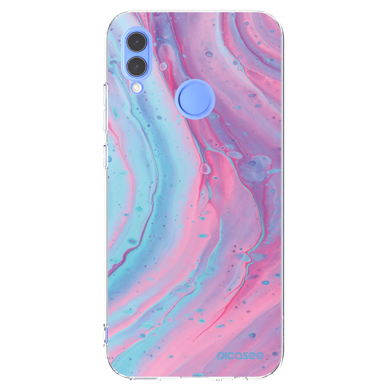 Picasee silikonový průhledný obal pro Honor 10 Lite - Pink liquid