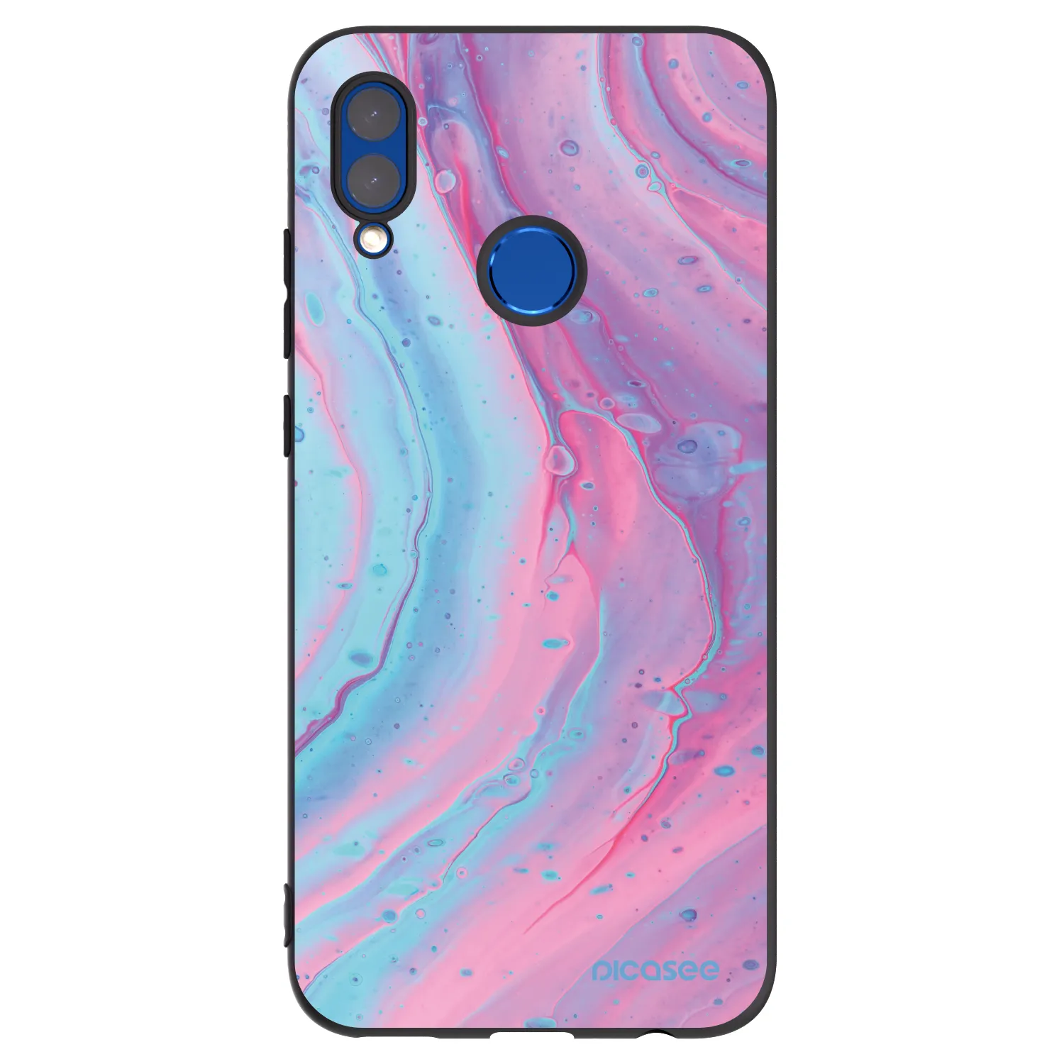 Picasee silikonový černý obal pro Honor 10 Lite - Pink liquid