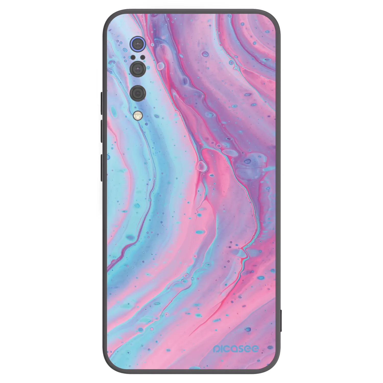 Picasee silikonový černý obal pro Xiaomi Mi 9 - Pink liquid