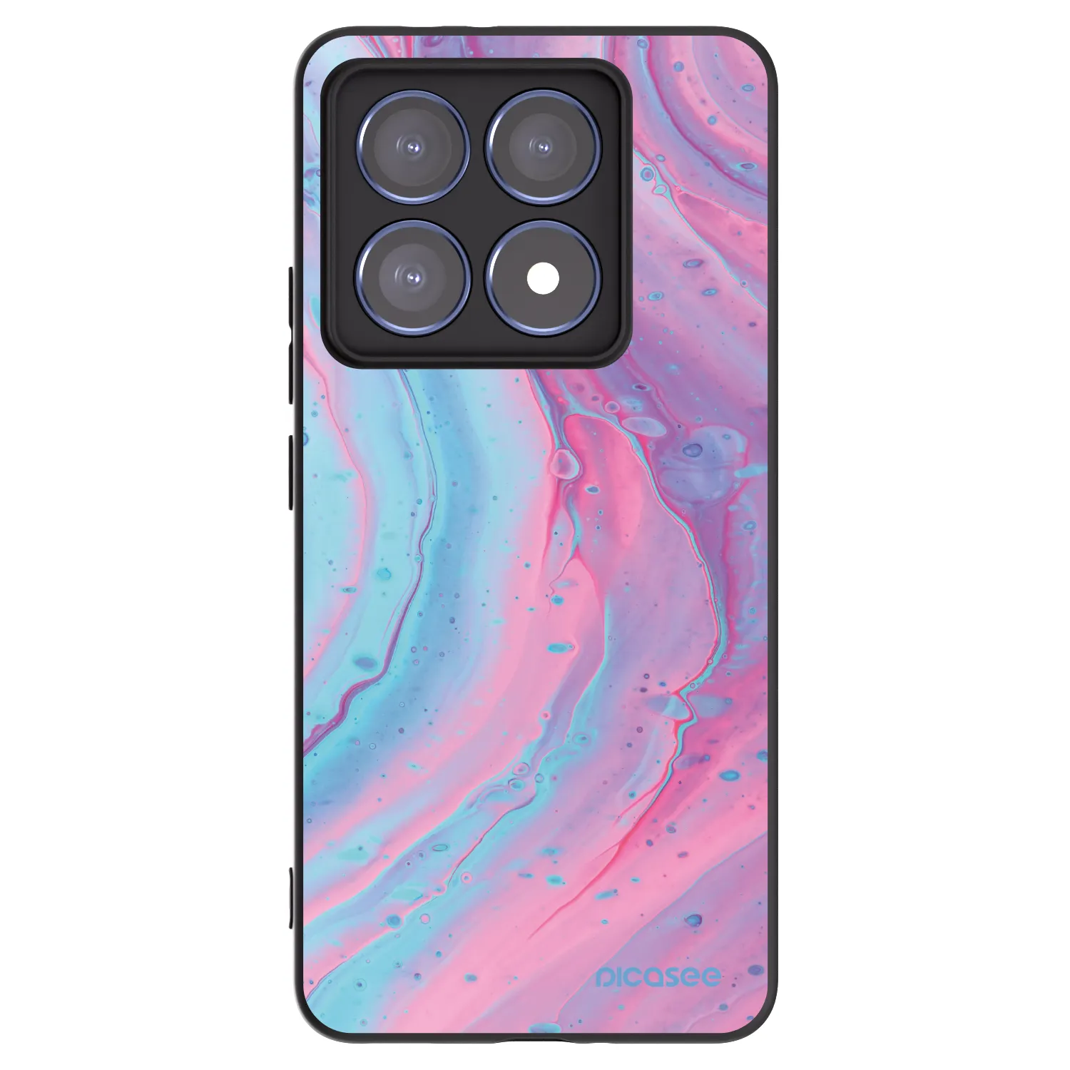 Picasee silikonový černý obal pro Xiaomi 14T Pro - Pink liquid