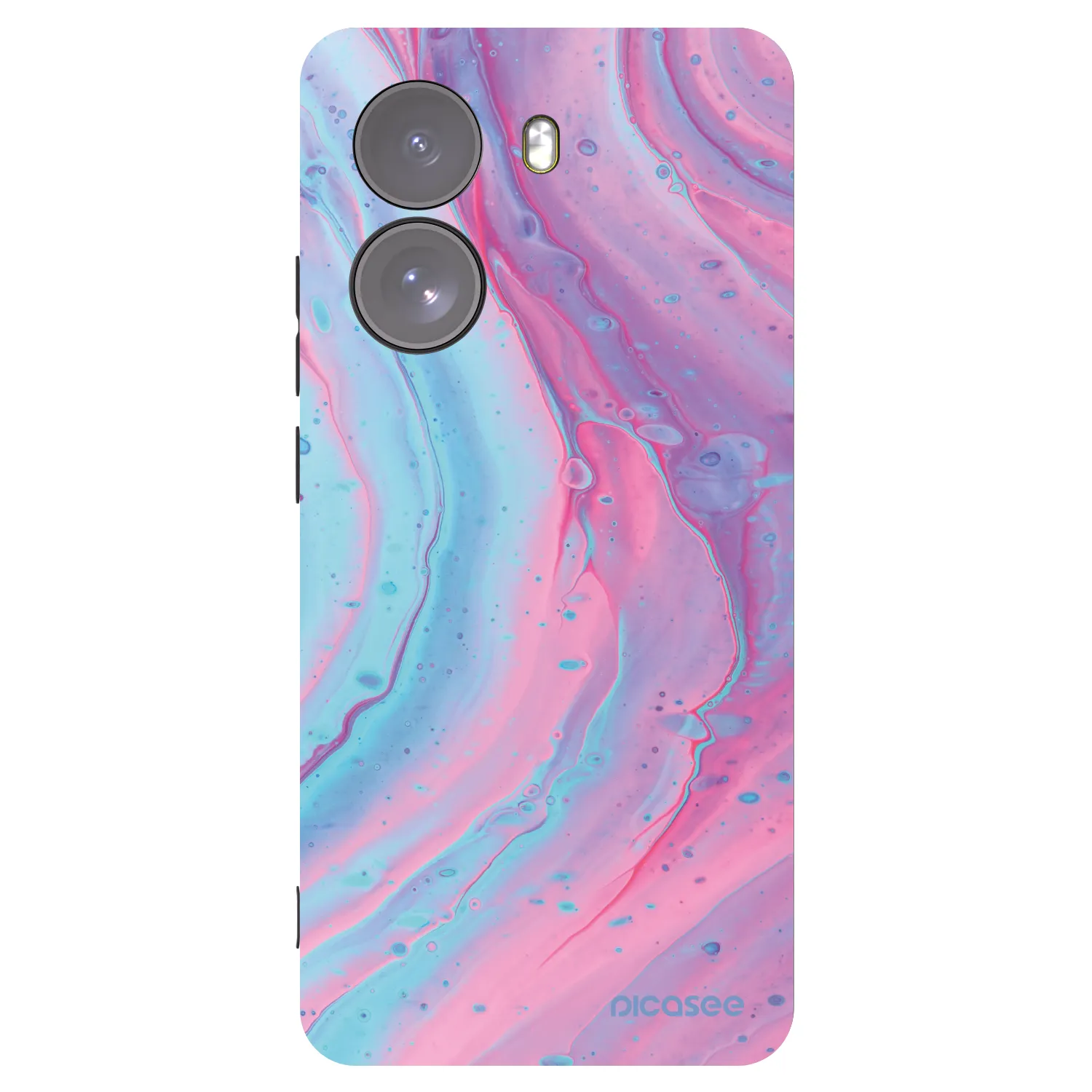 Picasee silikonový černý obal pro Xiaomi Poco X7 - Pink liquid