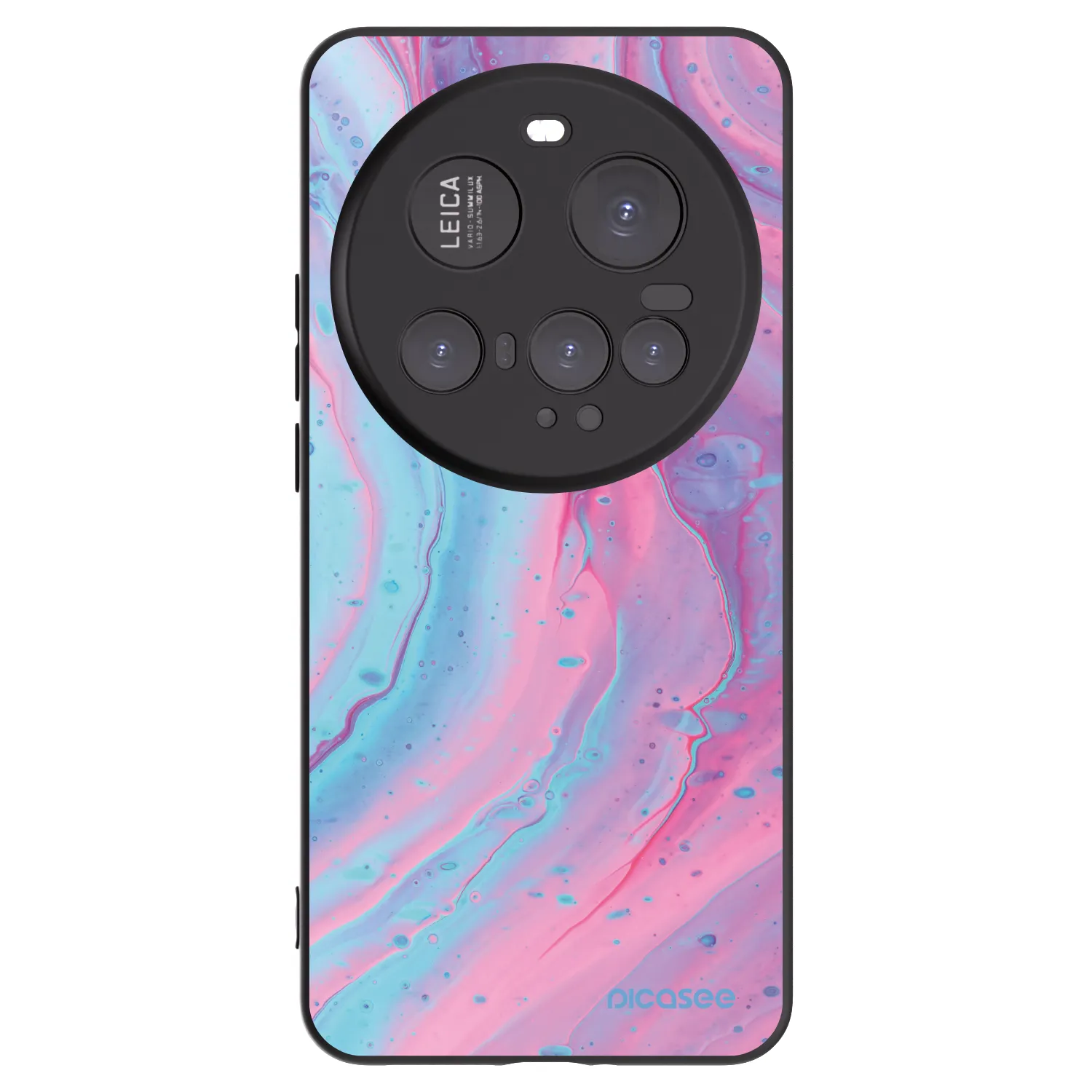 Picasee silikonový černý obal pro Xiaomi 15 Ultra - Pink liquid