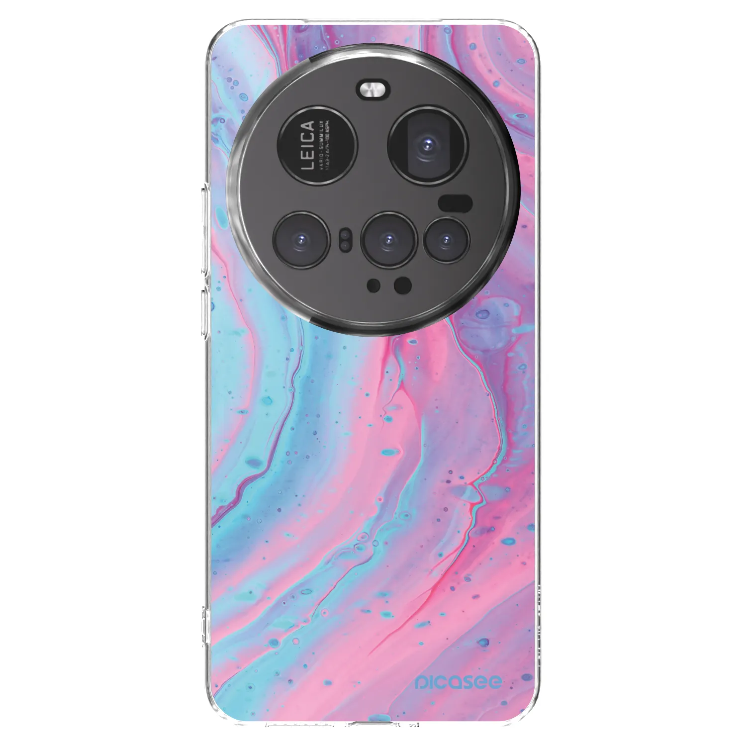 Picasee silikonový průhledný obal pro Xiaomi 15 Ultra - Pink liquid