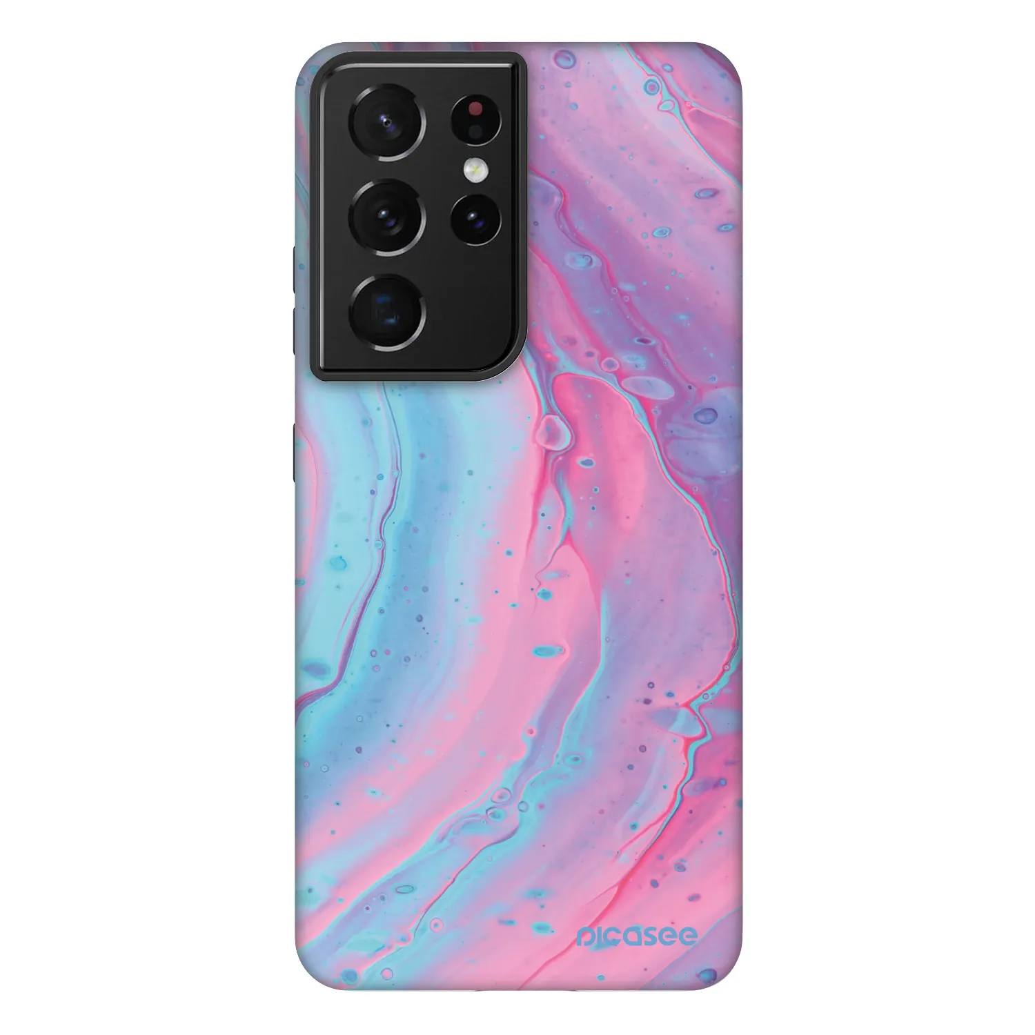 Picasee Fashion Case pro Samsung Galaxy S21 Ultra 5G G998B - Pink liquid