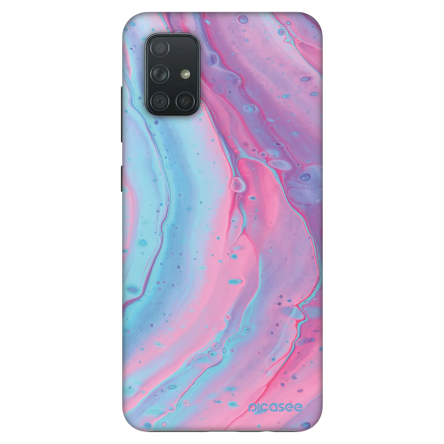 Picasee Fashion Case pro Samsung Galaxy A71 A715F - Pink liquid
