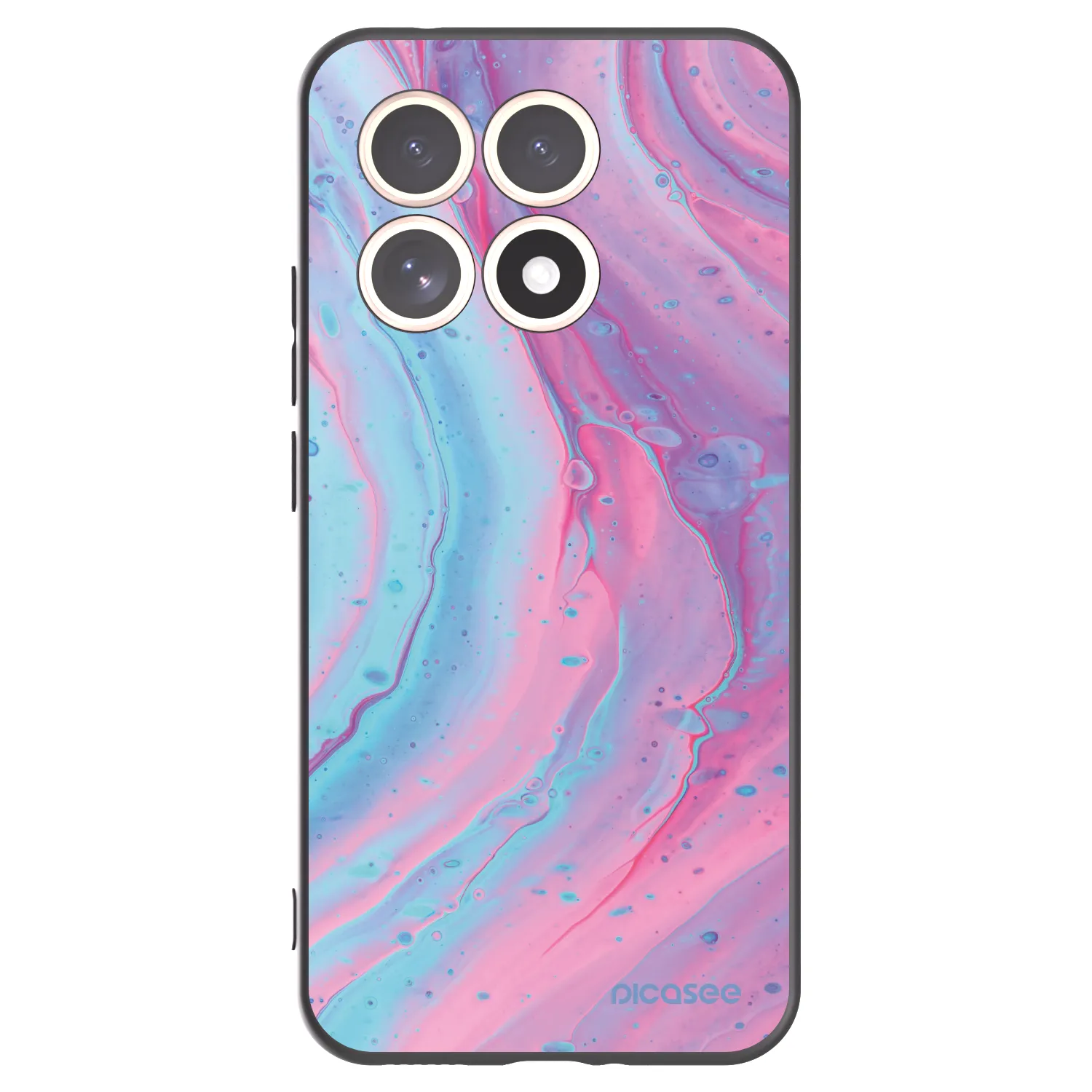 Picasee silikonový černý obal pro Xiaomi 15T - Pink liquid