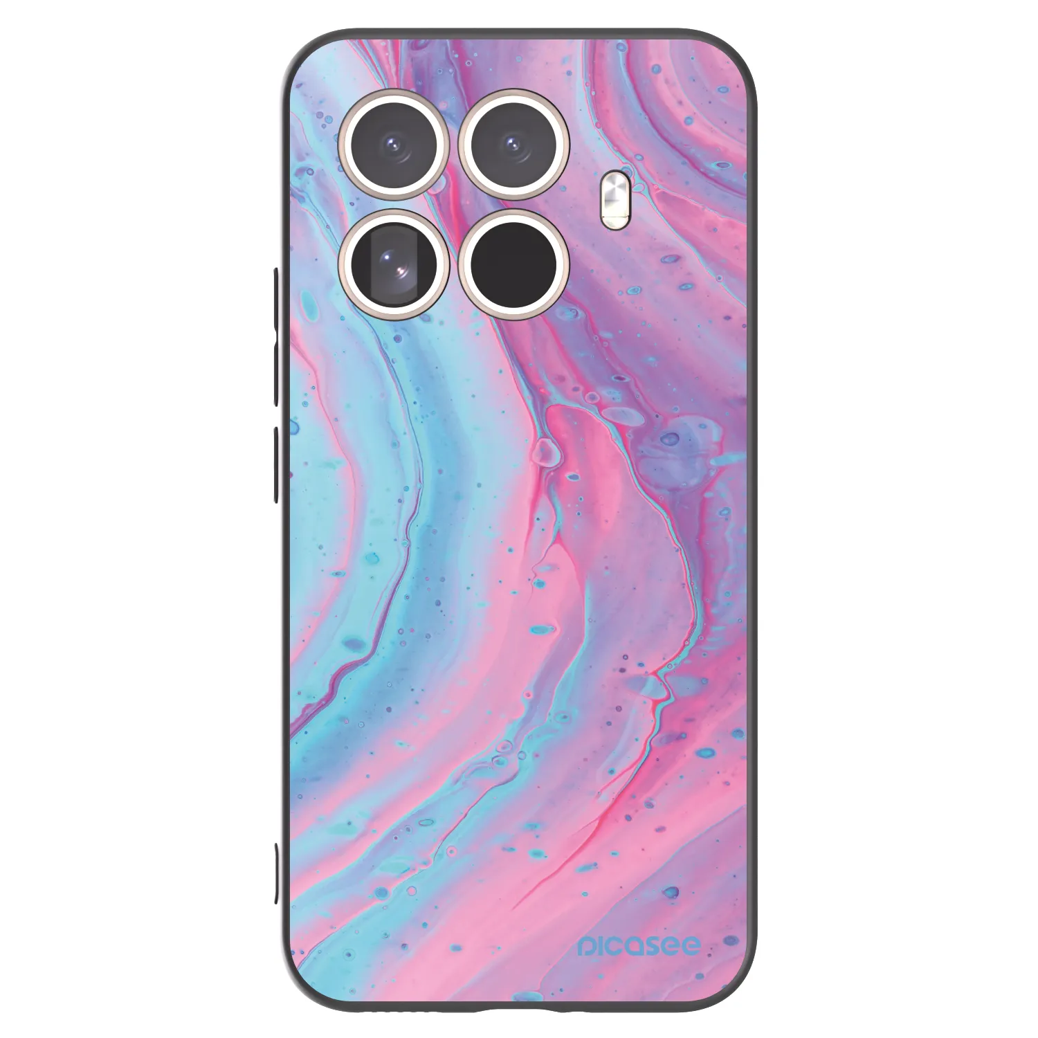 Picasee silikonový černý obal pro Xiaomi 15T Pro - Pink liquid