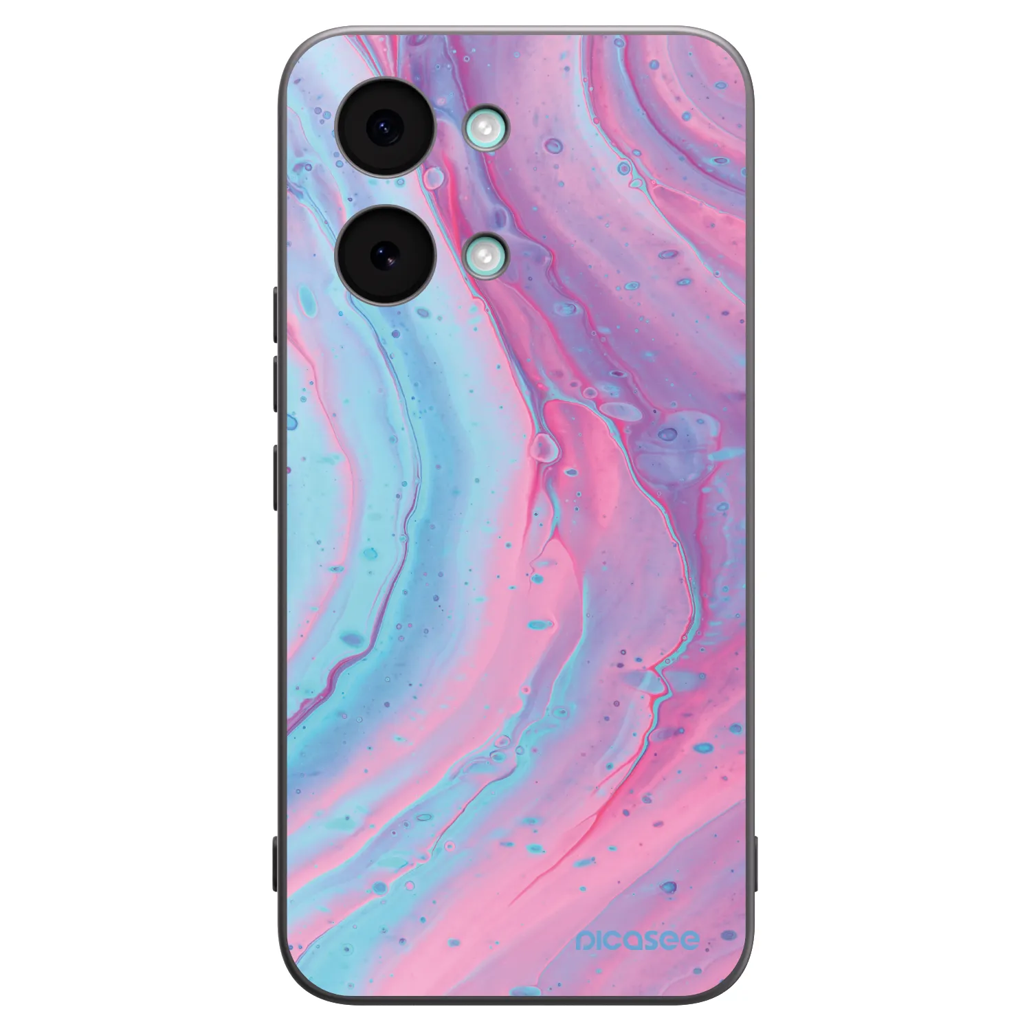 Picasee silikonový černý obal pro Xiaomi Poco X8 Pro Max - Pink liquid