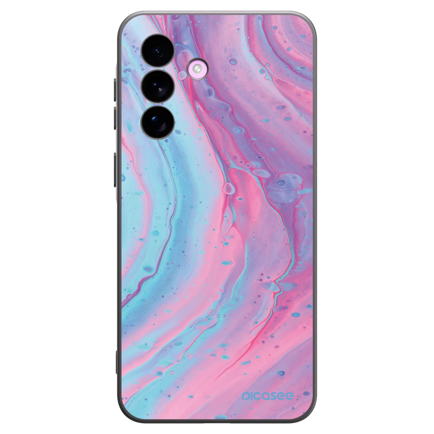 Picasee silikonový černý obal pro Samsung Galaxy A57 5G - Pink liquid