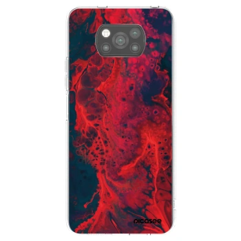 Picasee silikonový černý obal pro Xiaomi Poco X3 - Organic red
