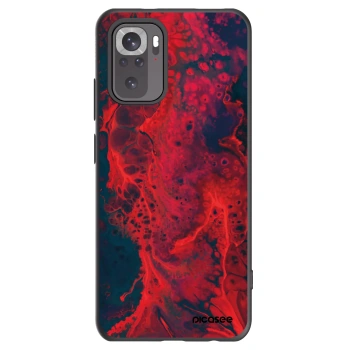 Picasee silikonový černý obal pro Xiaomi Redmi Note 10 - Organic red