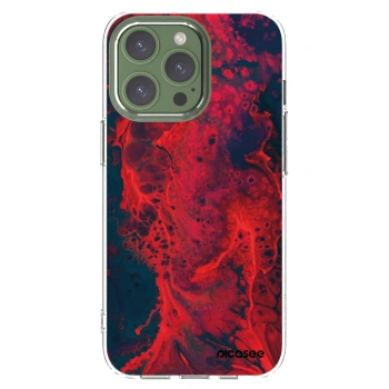 Picasee silikonový průhledný obal pro Apple iPhone 13 Pro - Organic red