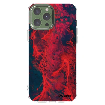 Picasee silikonový průhledný obal pro Apple iPhone 13 Pro Max - Organic red