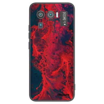 Picasee silikonový černý obal pro Xiaomi Mi 11 Ultra - Organic red