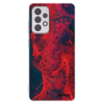 Picasee silikonový průhledný obal pro Samsung Galaxy A52s 5G A528B - Organic red