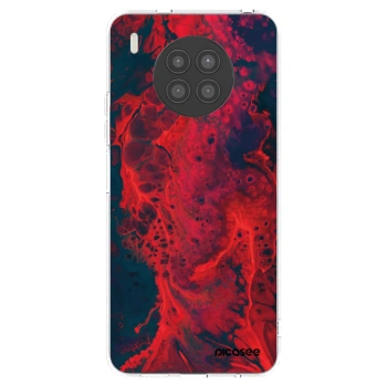 Picasee silikonový průhledný obal pro Huawei Nova 8i - Organic red