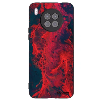 Picasee silikonový černý obal pro Huawei Nova 8i - Organic red