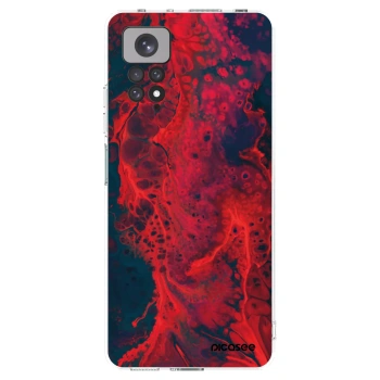 Picasee silikonový průhledný obal pro Xiaomi Redmi Note 11S 4G - Organic red