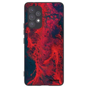 Picasee silikonový černý obal pro Samsung Galaxy A53 5G A536 - Organic red