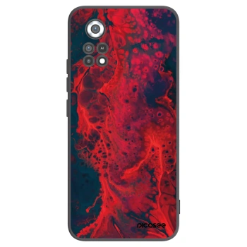 Picasee silikonový černý obal pro Xiaomi Poco X4 Pro 5G - Organic red