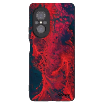 Picasee silikonový černý obal pro Huawei Nova 9 SE - Organic red