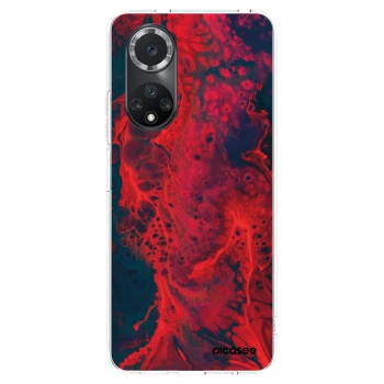 Picasee silikonový průhledný obal pro Huawei Nova 9 SE - Organic red