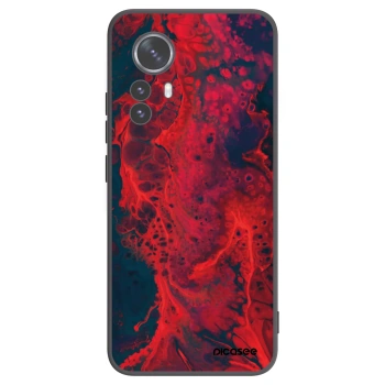 Picasee silikonový černý obal pro Xiaomi 12 Pro - Organic red