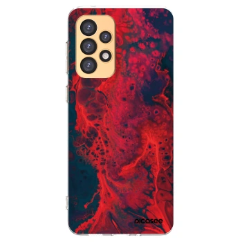 Picasee silikonový průhledný obal pro Samsung Galaxy A33 5G A336 - Organic red