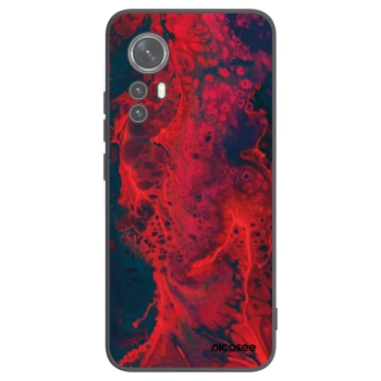 Picasee silikonový černý obal pro Xiaomi 12X - Organic red