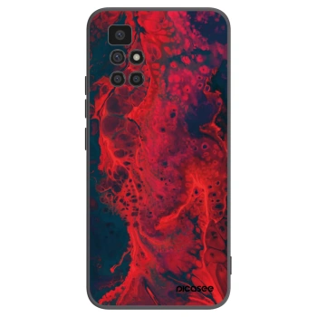 Picasee silikonový černý obal pro Xiaomi Redmi 10 (2022) - Organic red