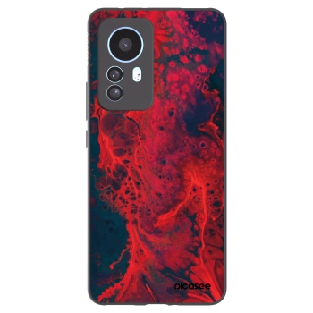 Picasee silikonový černý obal pro Xiaomi 12T Pro - Organic red