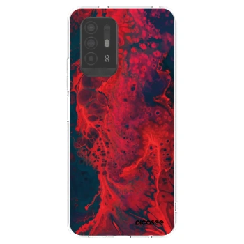 Picasee silikonový průhledný obal pro OPPO A94 5G - Organic red