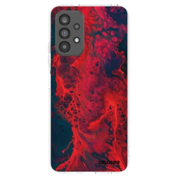 Picasee silikonový průhledný obal pro Samsung Galaxy A73 5G - Organic red