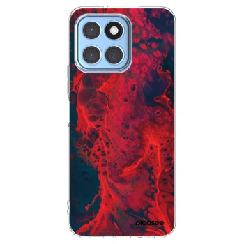 Picasee silikonový průhledný obal pro Honor X8 5G - Organic red